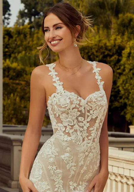 Morilee Appliquéd Net Shoulder Straps, bridal accessory at The Castle Prom and Bridal in Spartanburg, SC