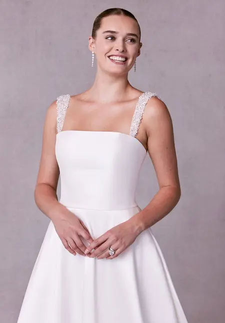 Morilee Beaded Wide Shoulder Straps, bridal accessory at The Castle Prom and Bridal in Spartanburg, SC