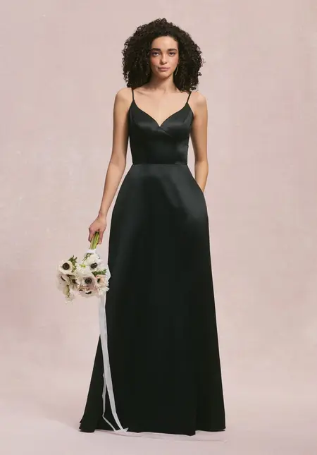 Morilee Cat Eye Satin Bridesmaid Dress with Keyhole Back, style 31257, bridesmaid dress at The Castle Prom and Bridal in Spartanburg, SC