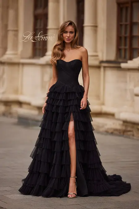 La Femme style 33202 prom dress at The Castle Prom and Bridal in Spartanburg, SC
