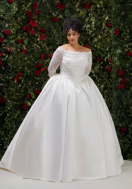 Julietta Tindra Wedding Dress, style 1020017, wedding gown at The Castle Prom and Bridal in Spartanburg, SC
